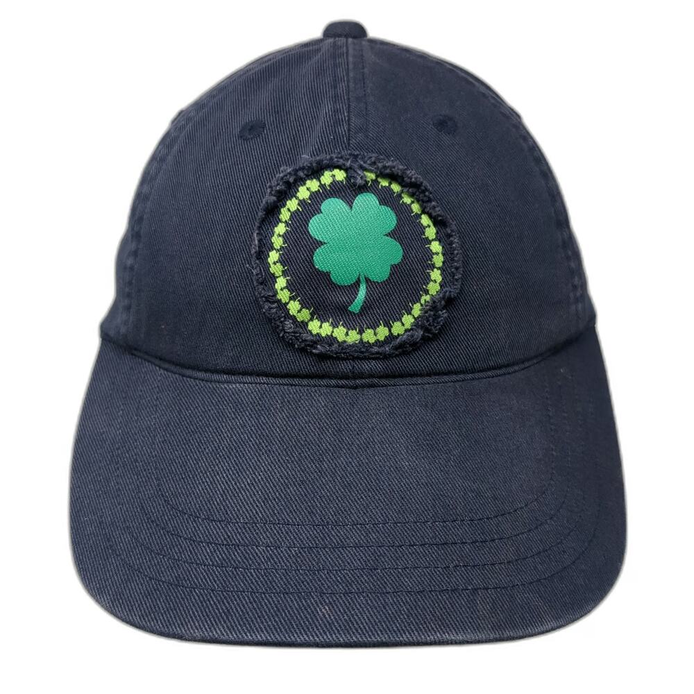 Old Navy Baseball Cap Blue Green One Size Shamrock Patch Cotton Strapback Hat